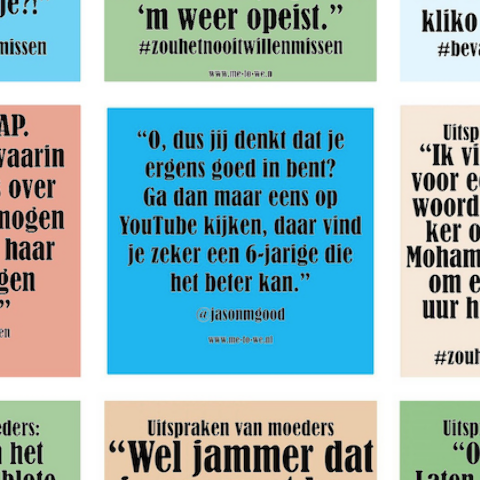 Illustratie bij: “Wel jammer dat je pas weet hoe makkelijk één kind is, als je er al twee hebt.” De tegeltjes van afgelopen maand!