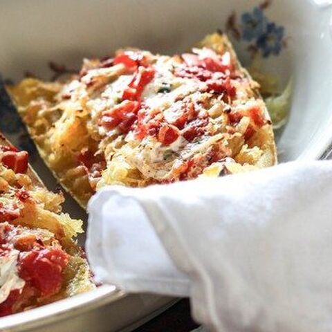 Illustratie bij: Vegetarisch, gezond en overheerlijk: spaghettipompoen uit de oven