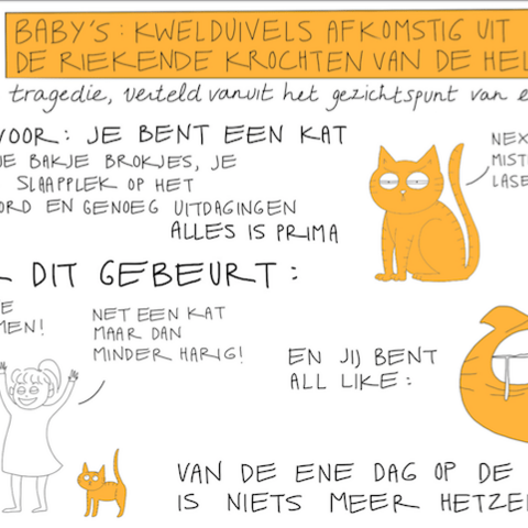 Illustratie bij: Té grappig: deze strips over het ouderschap slaan de spijker op z’n kop