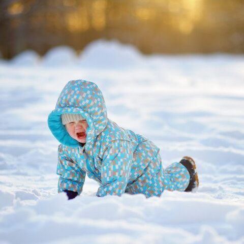 Illustratie bij: Leuk was het, hè, die sneeuw? Nou, Sammie vond van niet.