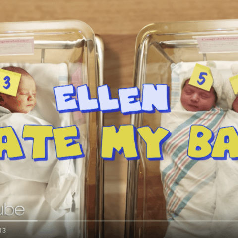 Illustratie bij: Haha! Ellen Degeneres becijfert de baby’s van haar collega’s