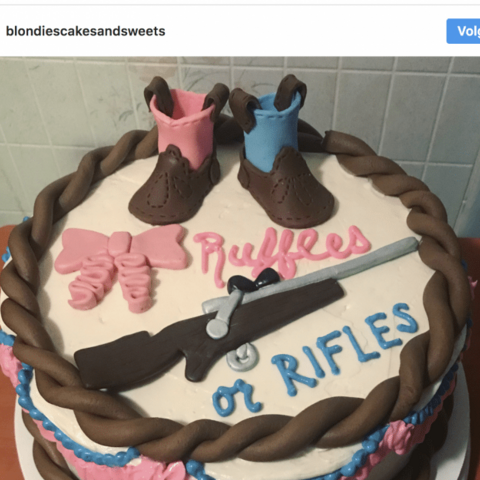 Illustratie bij: Deze gender reveal taarten gaan wel een beetje ver…