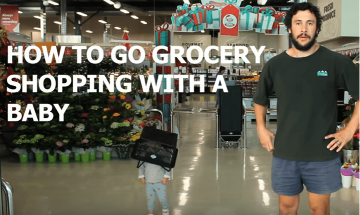 Instructiefilmpje: Zo doe je boodschappen met een baby