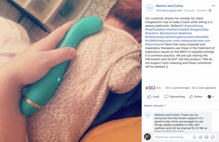 Deze onconventionele tip voor benauwde baby's vloog het hele internet over