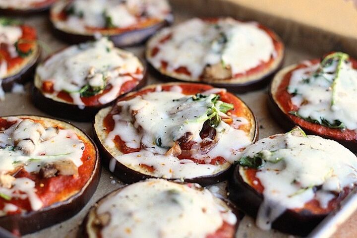 recept, aubergine, pizza