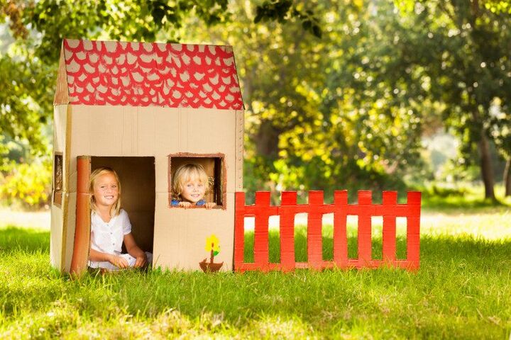 Franke zat een middagje in de tuin met de kinderen – kanonnen wat een werk!