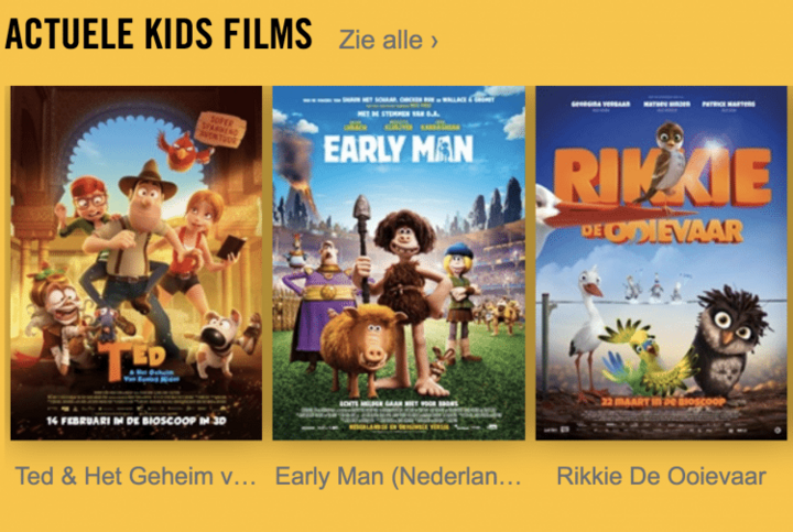 Met het Pathé kinderticket ga je voor 5 euro naar de leukste kinderfilms