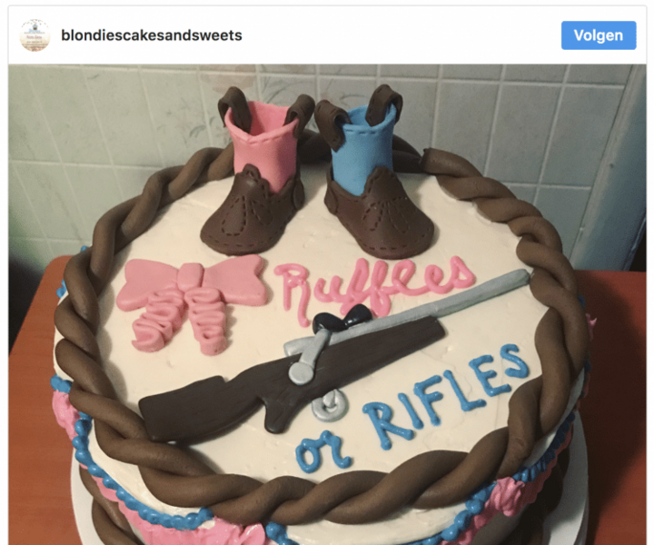 Deze gender reveal taarten gaan wel een beetje ver...